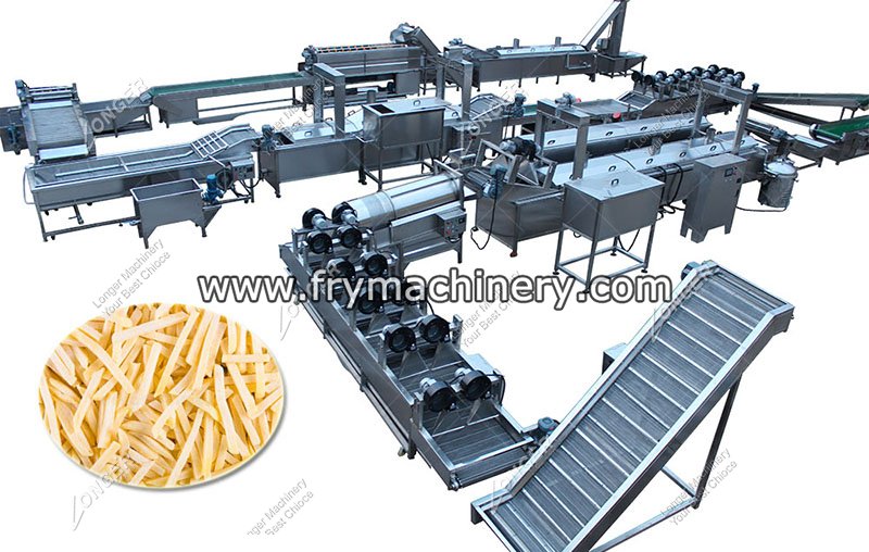 Frozen French Fries Making Machine