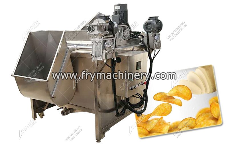 150 kg/h Small Scale Potato Chips Making Machine Manufacturing