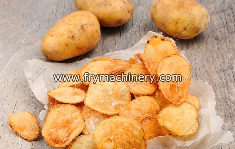 150 kg/h Small Scale Potato Chips Making Machine Manufacturing